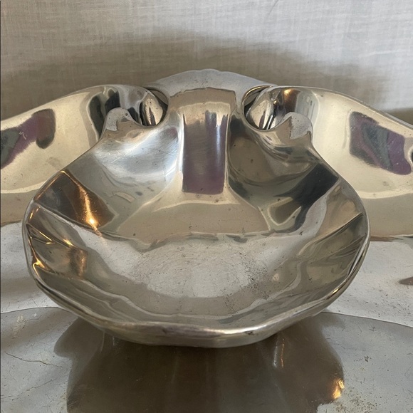 Silver Plated Shell Serving chip and dip  Platter the Wilton company - Picture 2 of 4